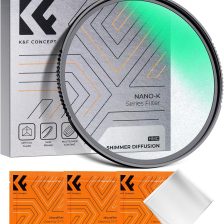 K&F Concept 49mm Shimmer Diffusion 1 Effect Filter Optical Glass 18 Multi-Coated Glimmer Glass Filter for Camera Lens with 3 Cleaning Cloth (K-Series)