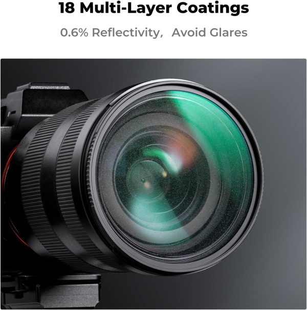 K&F Concept 49mm Shimmer Diffusion 1 Effect Filter Optical Glass 18 Multi-Coated Glimmer Glass Filter for Camera Lens with 3 Cleaning Cloth (K-Series) - Image 4